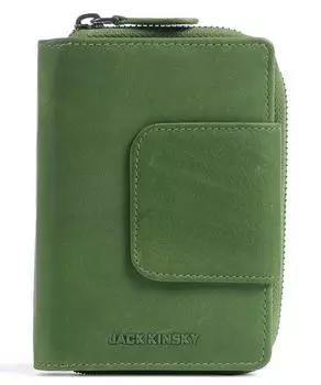 Кошелек Aruba 511 с RFID-продукцией из мелкозернистой кожи Jack Kinsky, зеленый