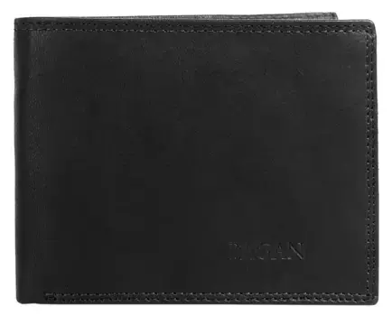 Кошелек Bagan, натуральная кожа, черный