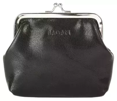 Кошелек Bagan, натуральная кожа, производство Италия, черный
