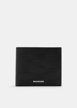 Кошелек BALENCIAGA Cash square folded wallet, черный