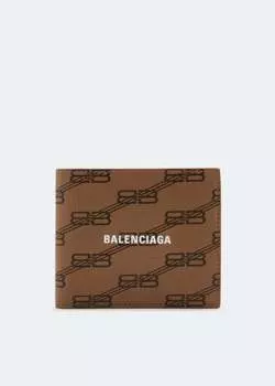Кошелек BALENCIAGA Cash square folded wallet, принт