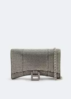 Кошелек BALENCIAGA Hourglass chain wallet, зеленый