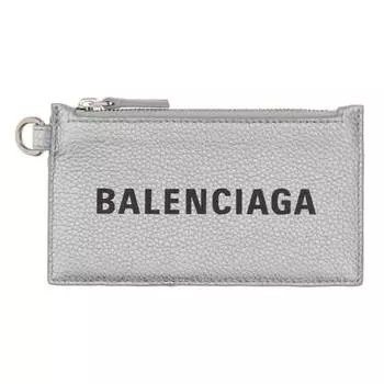 Кошелек Balenciaga Leather, серебристый