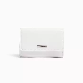 Кошелек Bershka Basic Shiny, кремовый