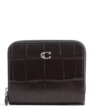 Кошелек Billfold из тисненой кожи Coach, коричневый