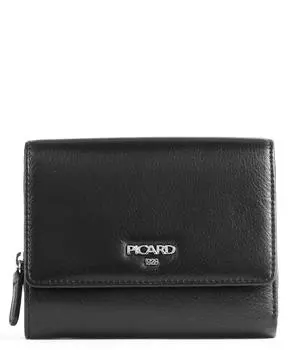 Кошелек Bingo из мелкозернистой яловой кожи. Picard, черный