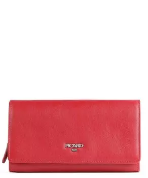 Кошелек Bingo из мелкозернистой яловой кожи. Picard, красный