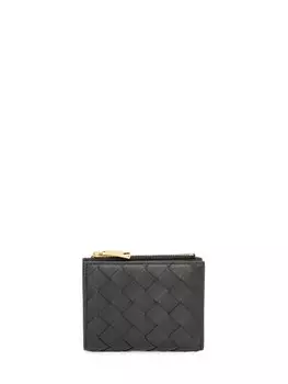 Кошелек Bottega Veneta Black leather, черный