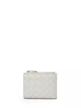 Кошелек Bottega Veneta Intrecciato, серый