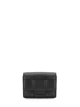 Кошелек Bottega Veneta Tri-Fold, черный