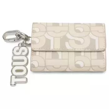 Кошелек + брелок для ключей llavero-конверт-манифест Tous, бежевый