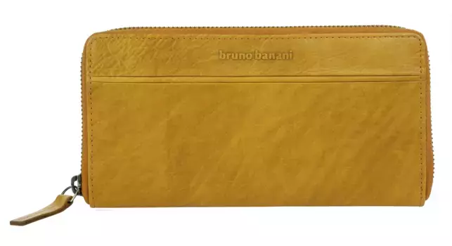 Кошелек Bruno Banani, натуральная кожа, желтый