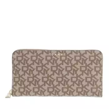 Кошелек bryant large zip around chino Dkny, бежевый