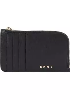 Кошелек BRYANT ZIP CARD HOLDER DKNY, цвет blk/gold