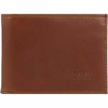 Кошелек Buckle & Seam Bill Leder 11,5 см, коричневый