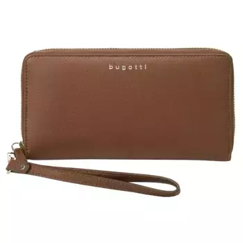 Кошелек bugatti "LADY TOP", натуральная кожа, цвет Cognac