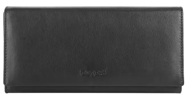 Кошелек bugatti "VERTICE", натуральная кожа, черный