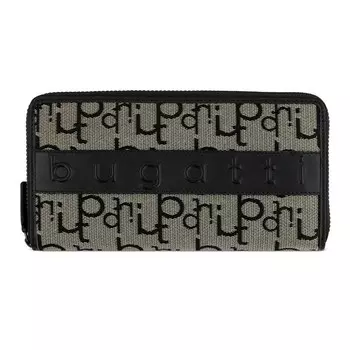 Кошелек bugatti Wallet Elea, серый/черный