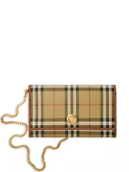 Кошелек Burberry Hanna на цепочке, нейтральный цвет