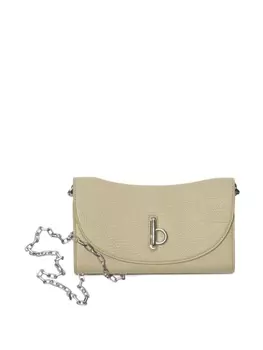 Кошелек Burberry Rocking Horse на цепочке, нейтральный цвет