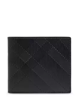 Кошелек Burberry в клетку, черный