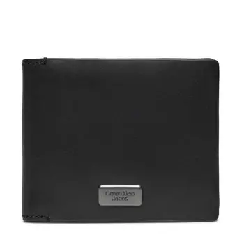 Кошелек Calvin Klein Jeans InstPlaque Bifold, черный