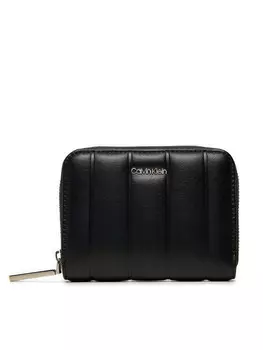 Кошелек Calvin Klein Line Quilt Medium Zip Around K60K613066, черный