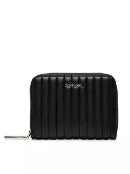 Кошелек Calvin Klein Mini Line Quilt Md Zip Around K60K613064, черный