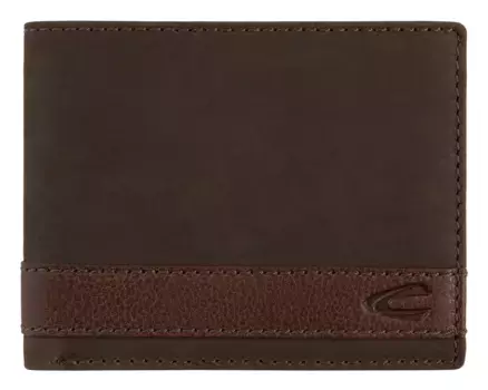 Кошелек Camel Active "Тайбэй", кожаный, с RFID-блоком для большей безопасности, коричневый
