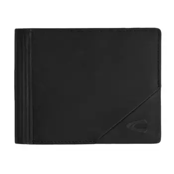 Кошелек Camel active "Тайга" из матовой кожи с вертикальным тиснением и RFID-защитой, черный