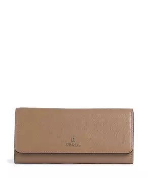 Кошелек camelia continental из зерненой кожи Furla, коричневый