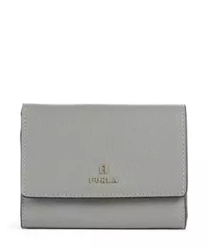 Кошелек Camelia m из зерненой кожи Furla, серый