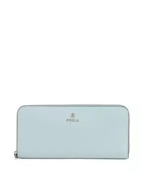 Кошелек Camelia XL из зернистой кожи Furla, голубой