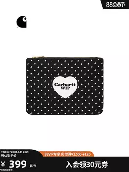 Кошелек Carhartt WIP на молнии, черный