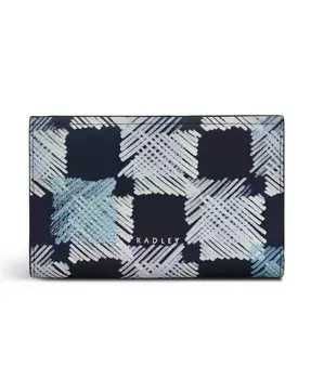 Кошелек Check Me Out с двумя отделениями Radley London, синий