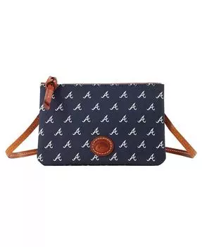 Кошелек через плечо Atlanta Braves с молнией сверху Dooney & Bourke, белый