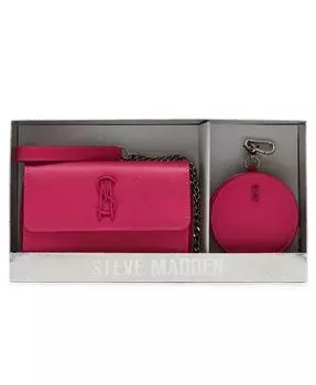 Кошелек через плечо Carina в штучной упаковке Steve Madden, черный