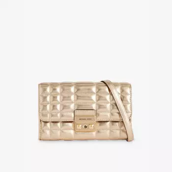 Кошелек через плечо из кожи Tribeca на цепочке Michael Michael Kors, золотой