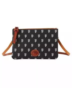 Кошелек через плечо San Francisco Giants с молнией сверху Dooney & Bourke, черный
