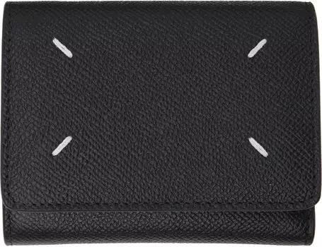 Кошелек «Четыре стежка» Maison Margiela, черный