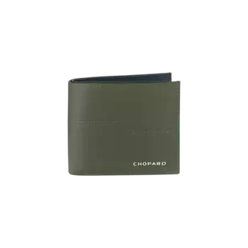 Кошелек Chopard Heritage small wallet - Телячья кожа зеленого / синего цвета