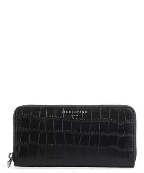 Кошелек Chudy из кожи с тиснением под крокодила Gigi Liebeskind, черный
