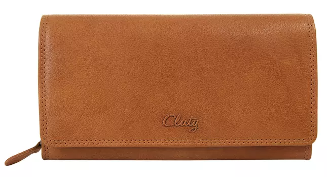 Кошелек Cluty, коньячный