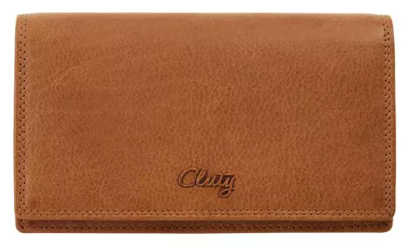 Кошелек Cluty, натуральная кожа, цвет Cognac