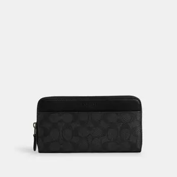 Кошелек Coach Accordion Wallet, серый/угольный/черный