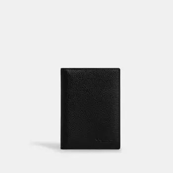 Кошелек Coach Passport Card Case, серый/черный