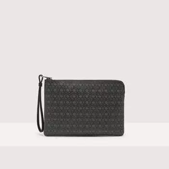 Кошелек Coccinelle Alias Coated monogram, цвет Multi Noir/Noir