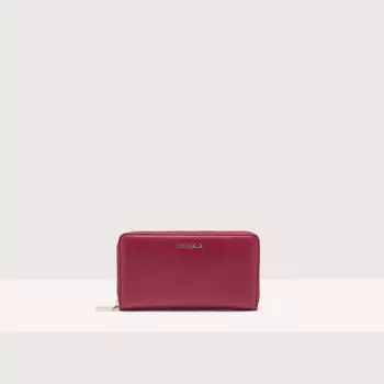 Кошелек Coccinelle Metallic Soft, цвет Sangria