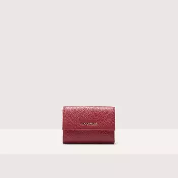 Кошелек Coccinelle Metallic Soft, цвет Sangria