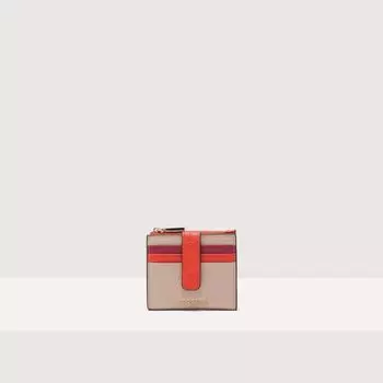 Кошелек Coccinelle Metallic Tricolor, цвет Rosette/Gazpacho/Sangria